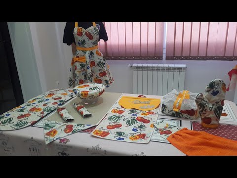 طقم المطبخ كامل مع التكلفة و سعر البيع و قياس القماش لنحتاجه رابط كل جزءالوصف  