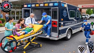 Ambulance City Rescue Simulator - 911 US Emergency Ambulance Driver Game 2026 - Android Gameplay screenshot 5