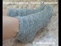 Спиральные носки спицами - Knitting spiral socks spokes