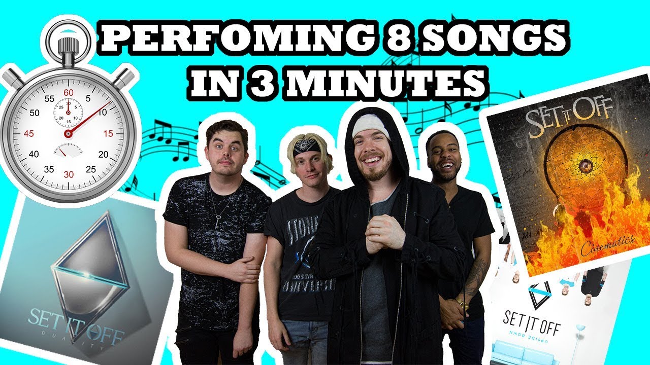 PERFORMING 8 SONGS IN 3 MINUTES (SET IT OFF MEDLEY) - YouTube