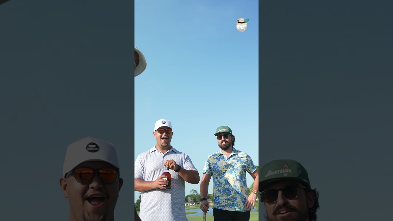 Smooth Swing. Smoother Rum. 🥃🏌️ #rum #golf #diplomaticorum #golfshorts #youtubegolf