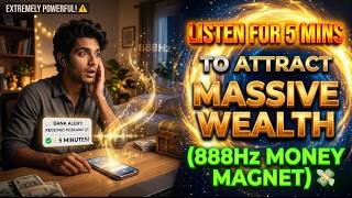 💸Listen For 5 Minutes To Attract Massive Wealth (888Hz Money Magnet)💸