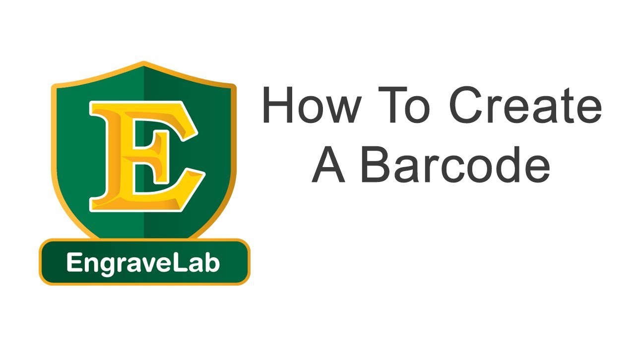How To Create A Barcode - YouTube