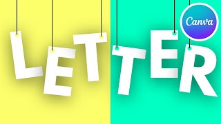 How to create Hanging Text Effect in Canva l Class 27 l Begginer to Advance