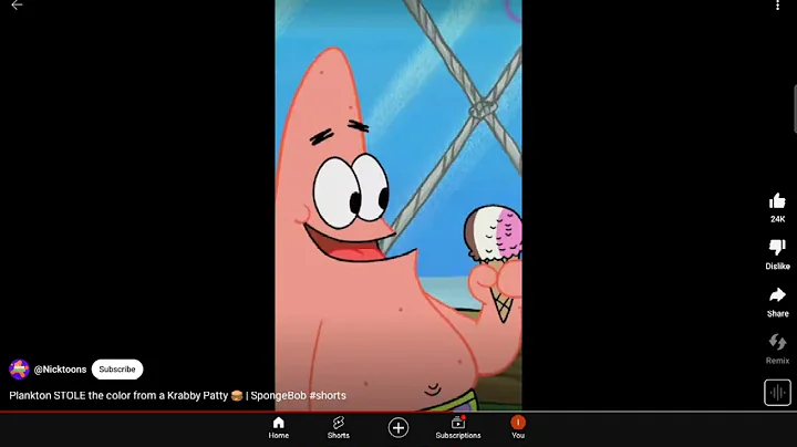 Plankton STOLE the color from a Krabby patty 🍔/ Spongbob #shorts