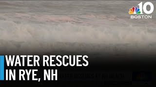 Rough waters force rescues at NH beach