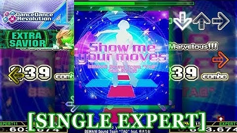 【DDR A (2018)】 Show me your moves [SINGLE EXPERT] 譜面確認＋クラップ