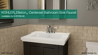 Installation - Elliston Centerset Bathroom Sink Faucet