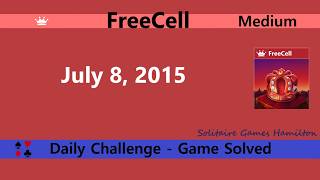 Microsoft Solitaire Collection | FreeCell Medium - July 8, 2015 | Daily Challenges screenshot 4