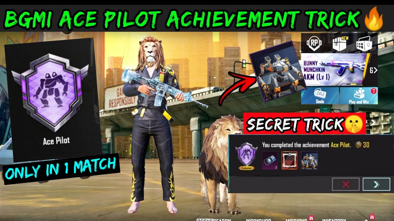 How To Complete ( Ace Pilot \u0026 Mecha Pioneer ) Achievements So Easy | Best Trick | PUBGM