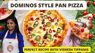 Dominos Style Pan Pizza. You will never like the ready made pizza base ever. Best Pizza Dough