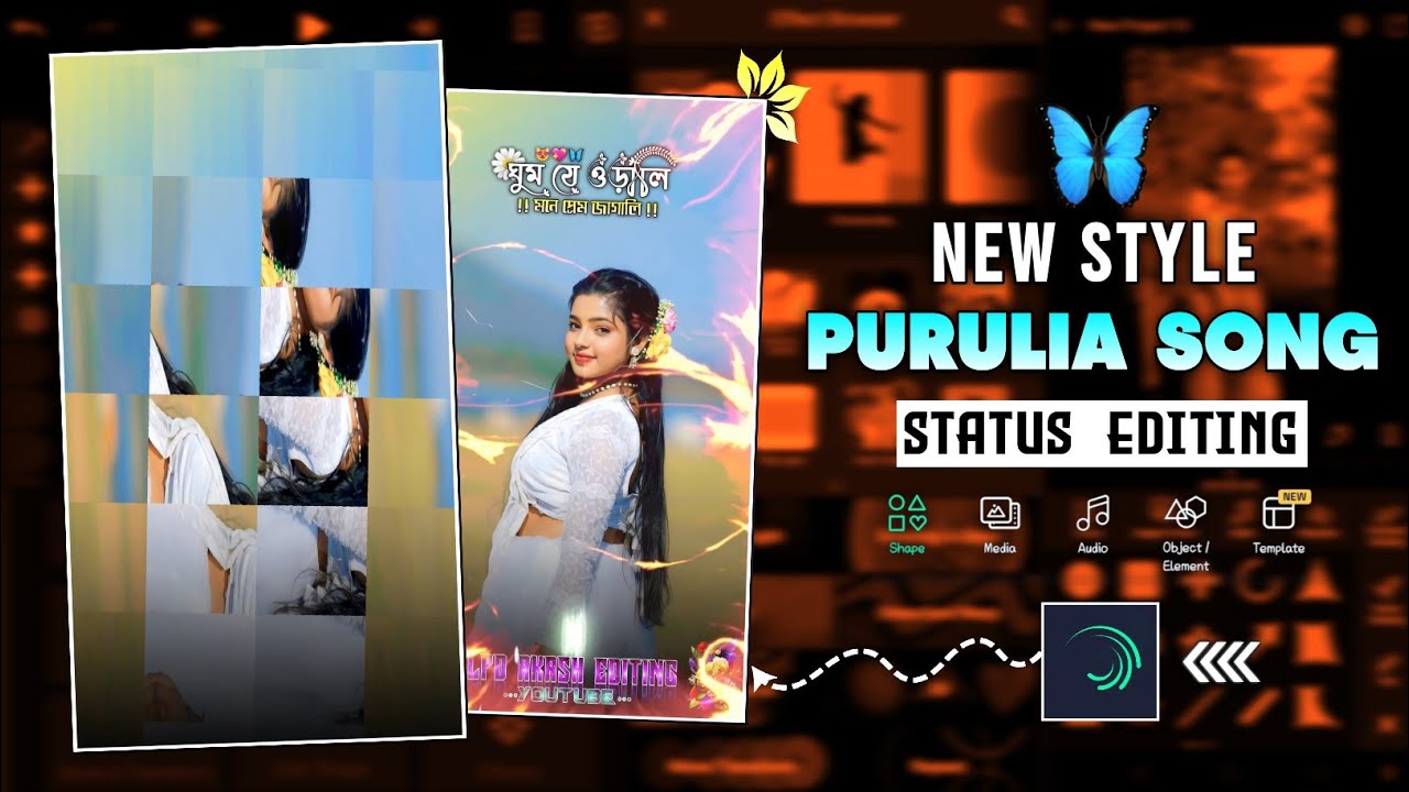 New Style Purulia Song Status Video Editing Alight Motion || Alight Motion Video Editing 