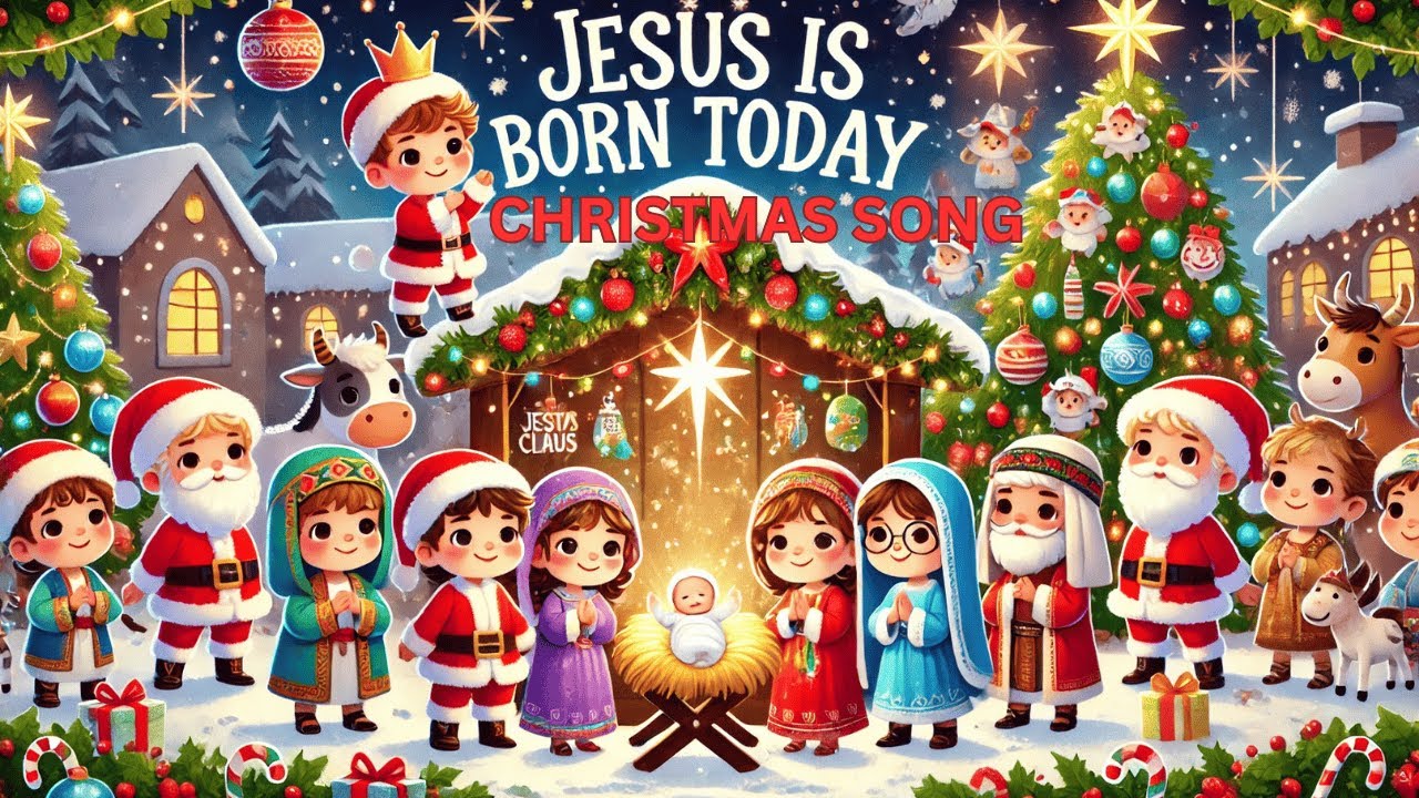 Joyful Christmas Song for Kids |Jesus Birth with fun| Merry Christmas ...