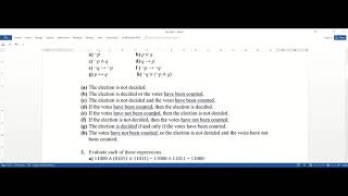 YMT211 Discrete Mathematics Tutorial P1