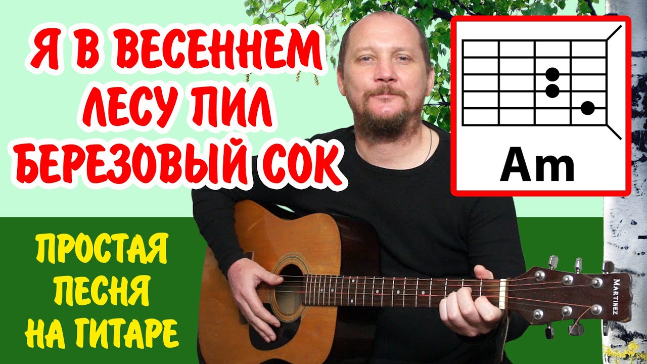 В саду пил березовый сок. Я В весеннем лесу пил. Я люблю гитару канал Антона Холкина. Я В весеннем лесу пил березовый сок на гитаре. Аккорды для гитары.