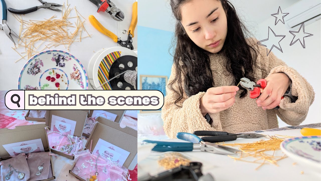 a day making & packing jewellery orders 🧸☁️ how I run my small business