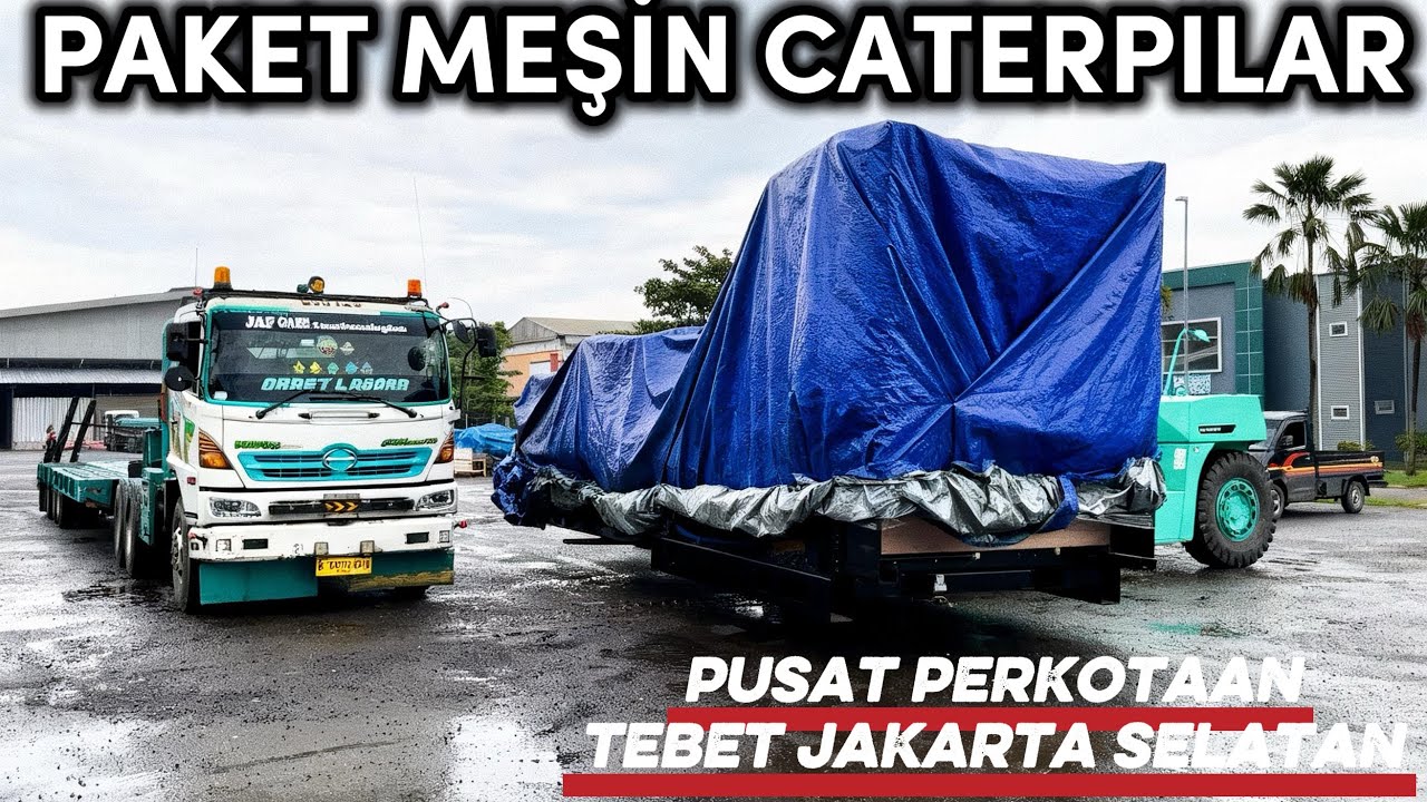 PENGAWALAN KETAT‼️PENGIRIMAN PAKET TRUCK MESIN CATERPILAR DI TENGAH PUSAT KOTA TEBET JAKARTA SELATAN