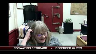 Conway Selectboard - December 20, 2021