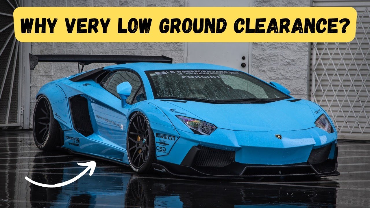 Why sports cars have very low ground clearance? YouTube