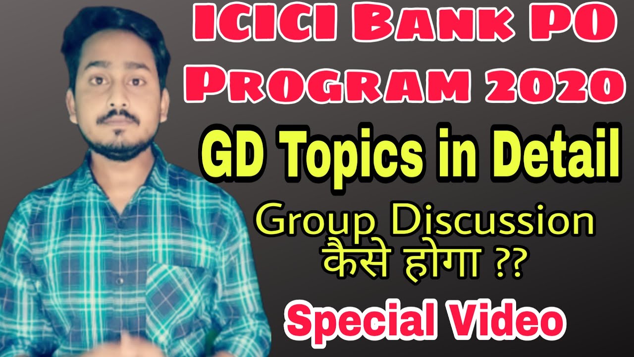 ICICI Bank PO Program 2020|GD Topics in Details|ICICI Bank PO GD Topics|ICICI Bank Recruitment 2020