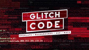 Glitch Codes Overlays - Motion Graphics Background Pack