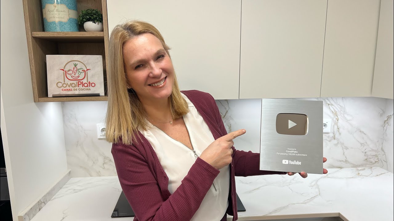 PLACA DE PLATA DE 100K seguidores en YouTube de COVALPLATO💝🎊🎉💯MIL GRACIAS ¡¡SEGUIMOS ADELANTE!!👩‍🍳🥰