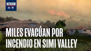 Incendio Sandy Fire consume 1 300 acres en Simi Valley y obliga a evacuar a 28 500 personas