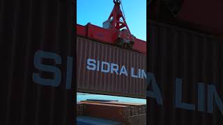 Cranes under the sun | #Liebherr LHM 550 during #containerhandling at Beldeport in Türkiye