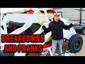 Glamis sketchy and wild sxs ride gets out of handbreakdowns and pranks