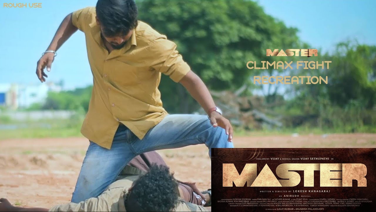 Master climax fight scene recreation  thalapathy vijay  makkal selvan  Jd vs Bhavani  Rough Use