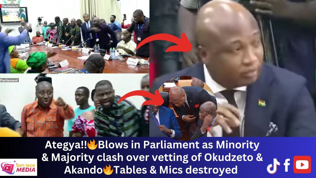 ATEGYA!!🔥 Watch Parliament as Minority & Majority Clash Over Okudzeto ...
