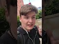 Weirdo trying to intimidate a 17 year old kid in town