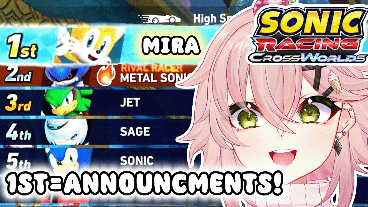 SONIC RACING BUT EVERY WIN = ANNOUNCMENT