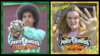 Ninja Storm Green & Wild Force Yellow (Power Rangers Fan Morph) *Retro Style* screenshot 3