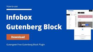 Infobox Gutenberg Block: How to Use with Gutengeek Gutenberg Plugin