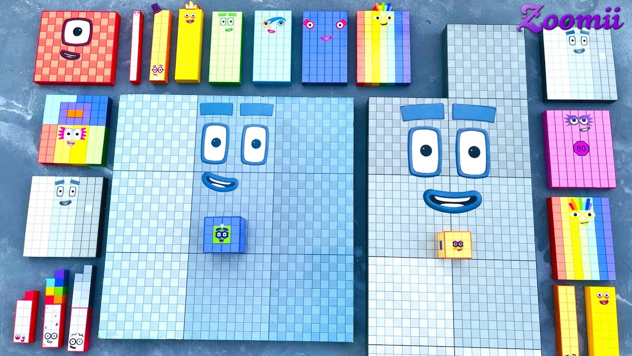 Looking for Numberblocks 900 NEW 900 Space ASMR | Numberblocks Satisfying Video #74