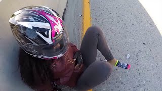 Biker Crashes While Lane Splitting | Who's at Fault?