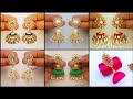 6 Beautiful Jhumka Earrings Making At Home | Silk Thread Jhumka Designs | Earrings | uppunutihome