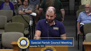 St. Tammany Parish Council Special Meeting II : September 25, 2024