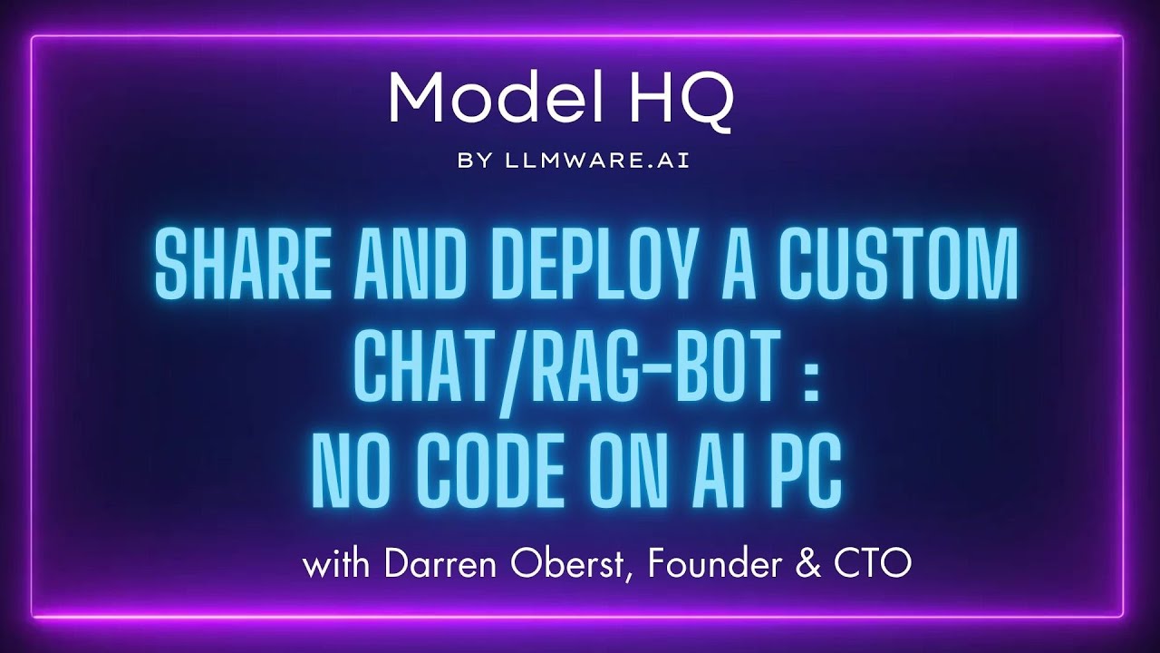 Share & Deploy Custom AI Chatbots -   (Part 2 of 2)