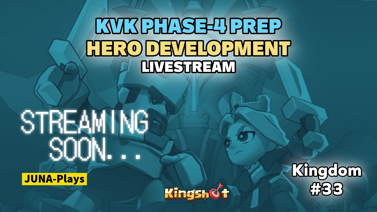 🔴 Kingshot LIVE! | KVK SVS Phase-4 Hero Development K33 vs K11 Live Q&A! 