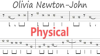 Olivia Newton John - Physical / Guitar Solo Tab+BackingTrack