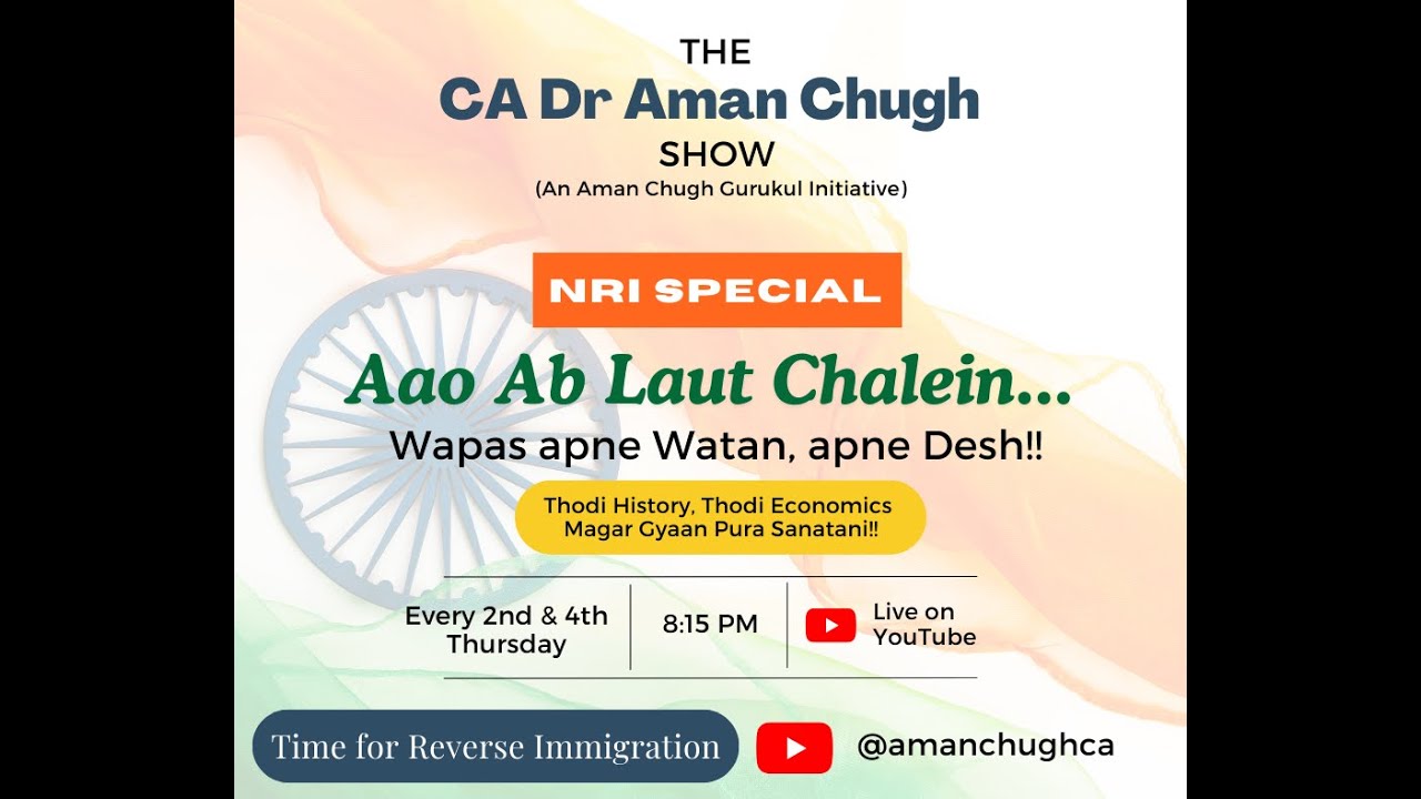 Ep 2 - The CA Dr Aman Chugh Show | NRI Special