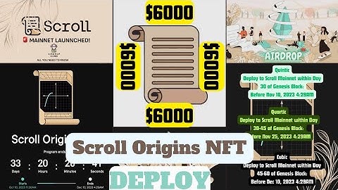🪂🪂Scroll Origins NFT | Deploy Token Contract In Scroll Mainnet | 📈 Under $10000? | #ScrollAirdrop 🪂🪂