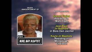 Muriel Mary Jn Baptiste long