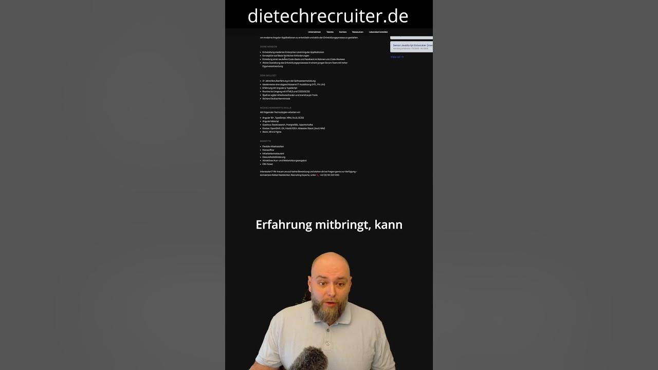 stellenanzeigen youtube