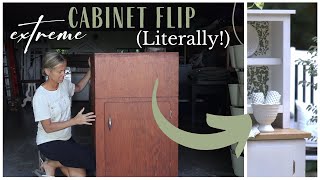 Cabinet Makeover ~ DIY Vintage  Cabinet ~ Furniture Flip ~ Repurposed Furniture