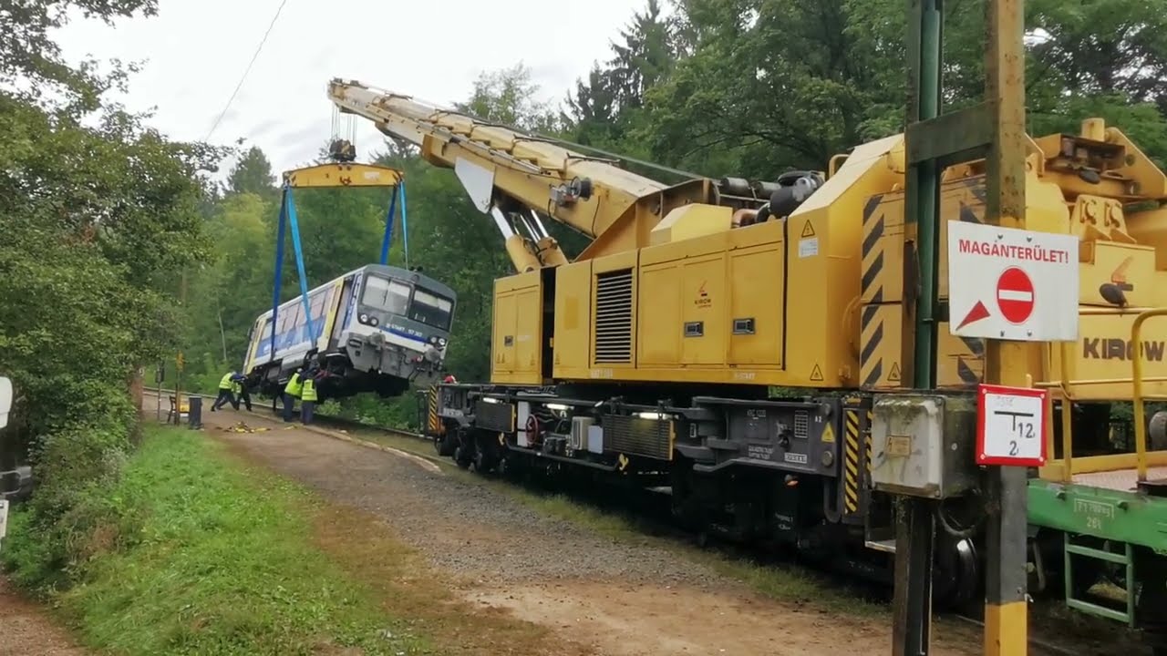 S750 MÁV BZ motorvonat kiemelés, ólálkodás a mentési munkálatok körül és vélemény a helyzetről