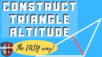 How to construct an altitude of a triangle with a compass