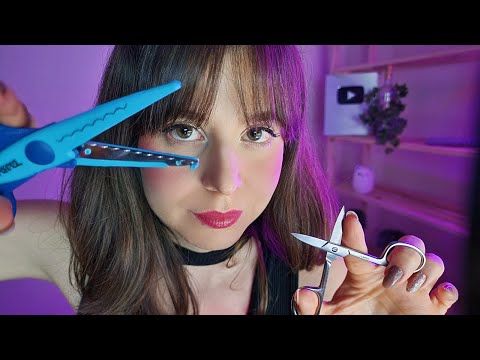 ASMR Cortando seu cabelo com cuidado